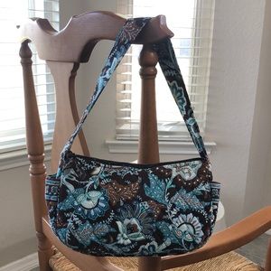 Vera Bradley Maggie Hobo Shoulder Bag in Java Blue